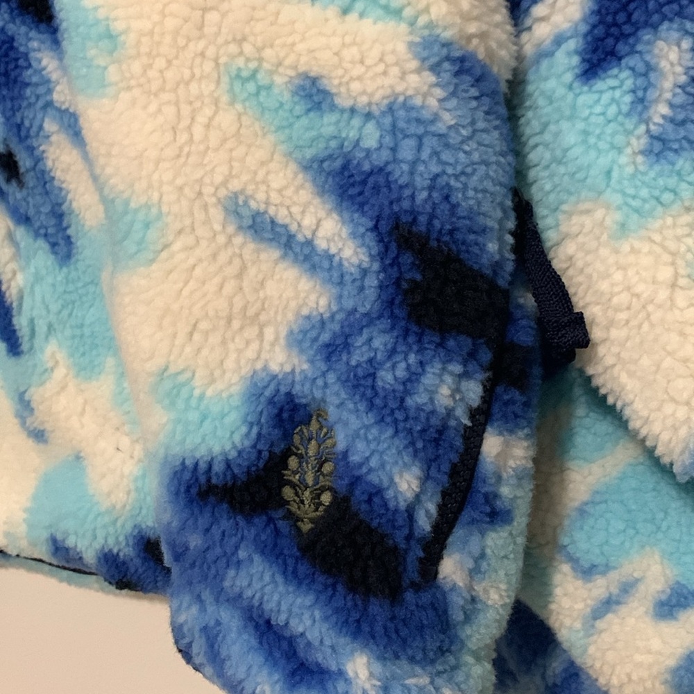 NWT FP MOVEMENT Rocky Ridge Hit The Slopes Printed Pullover Ocean Tie Dye Combo - Picture 4 of 7